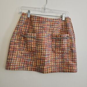 ASOS Colorful Tweed Mini Skirt